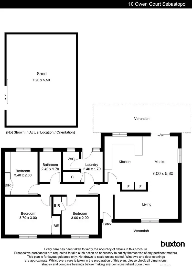 Floorplan of Homely house listing, 10 Owen Court, Sebastopol VIC 3356