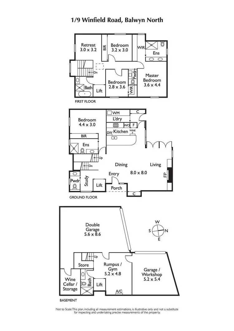 Floorplan of Homely townhouse listing, TH1/9 Winfield Road, Balwyn North VIC 3104