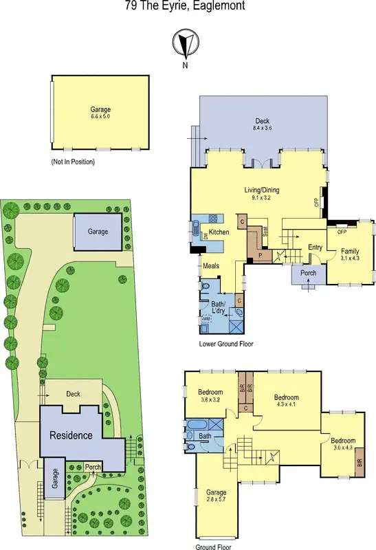 Floorplan of Homely house listing, 79 The Eyrie, Eaglemont VIC 3084