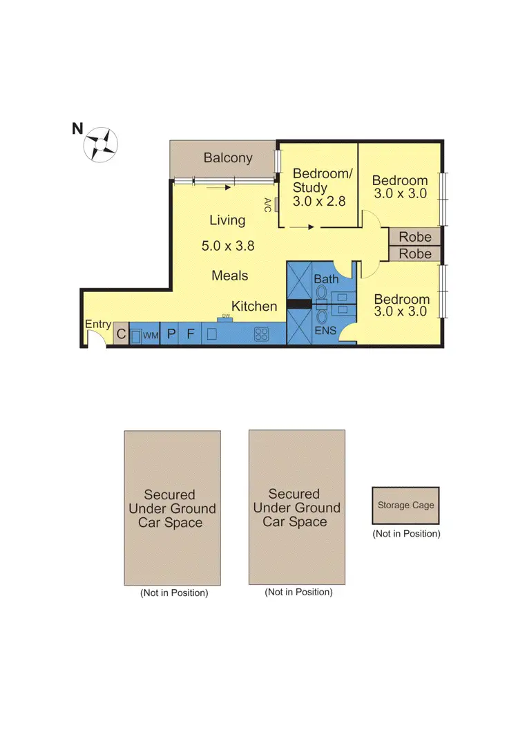 Floorplan of Homely apartment listing, 315/347 Camberwell Road, Camberwell VIC 3124