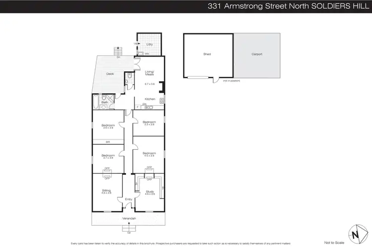 Floorplan of Homely house listing, 331 Armstrong Street North, Soldiers Hill VIC 3350