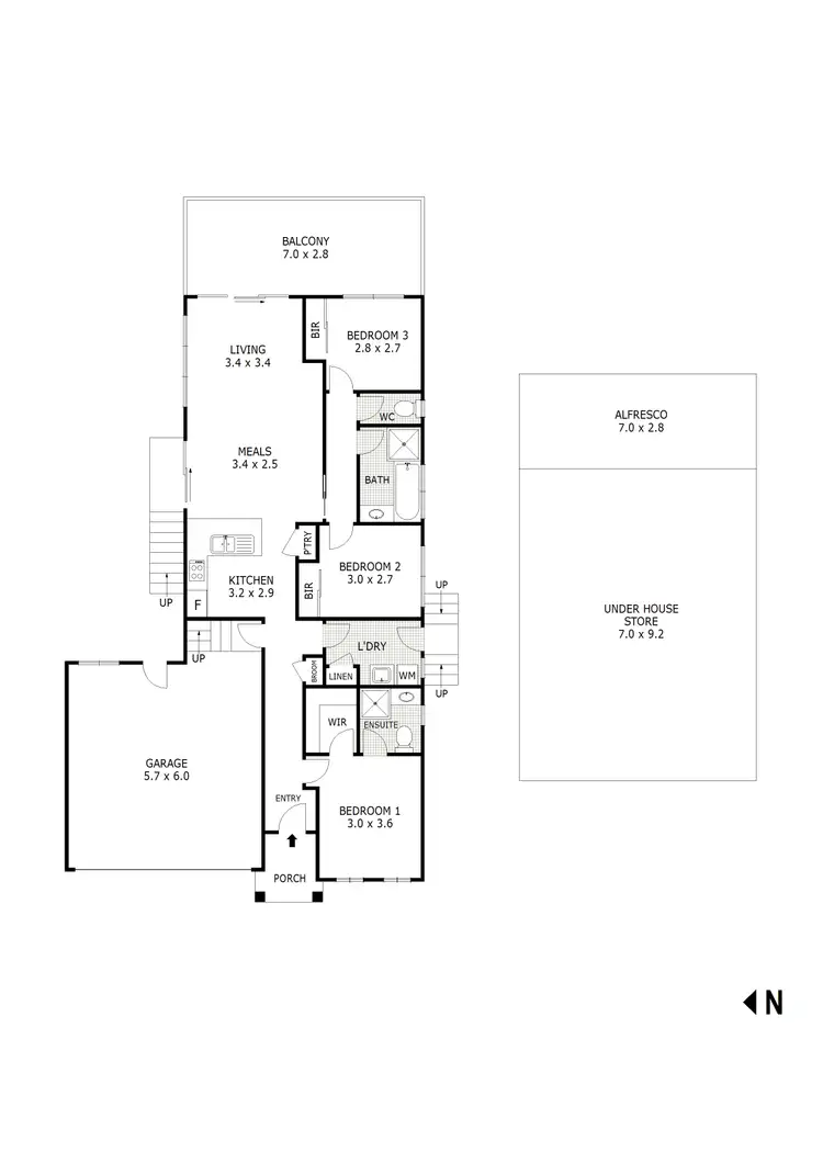 Floorplan of Homely house listing, 5 Siena Way, Hidden Valley VIC 3756