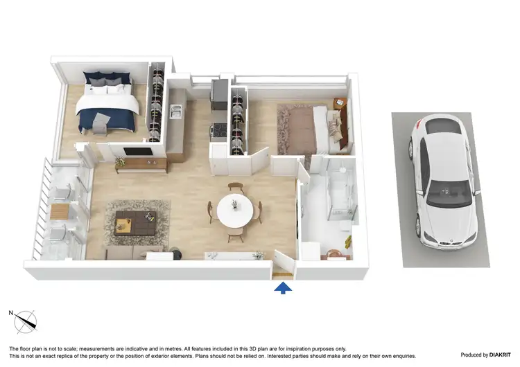 Floorplan of Homely apartment listing, 2009/668 Bourke Street, Melbourne VIC 3000