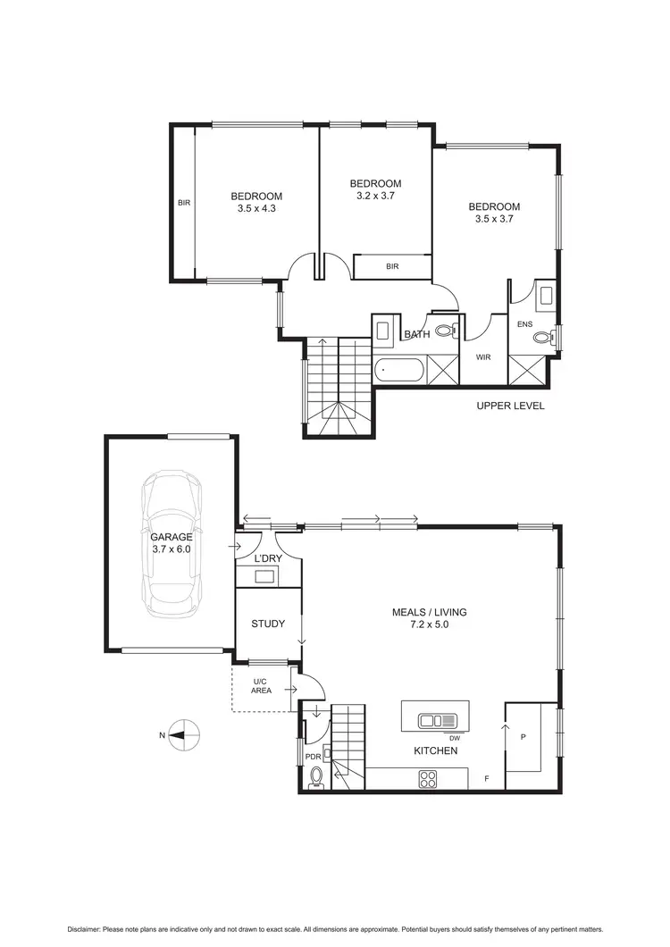 Floorplan of Homely townhouse listing, 3/7 Bowes Avenue, Airport West VIC 3042