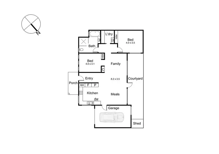 Floorplan of Homely house listing, 2/16 MacDonald Grove, Mornington VIC 3931