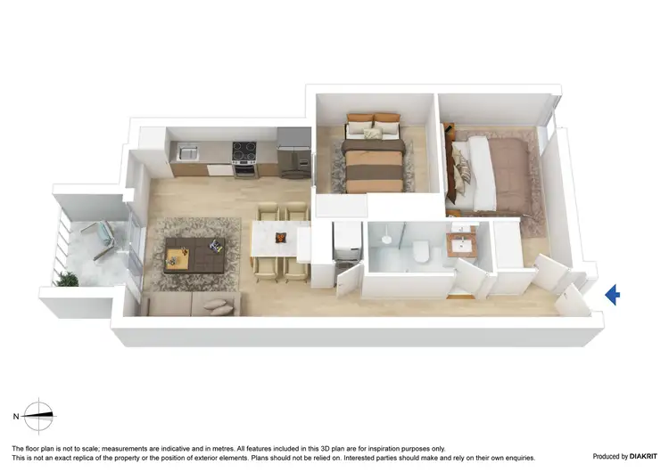 Floorplan of Homely apartment listing, 907/518 Swanston Street, Carlton VIC 3053
