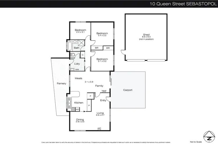 Floorplan of Homely house listing, 10 Queen Street, Sebastopol VIC 3356