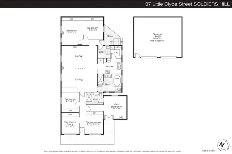 Floorplan of Homely house listing, 37 Little Clyde Street, Soldiers Hill VIC 3350