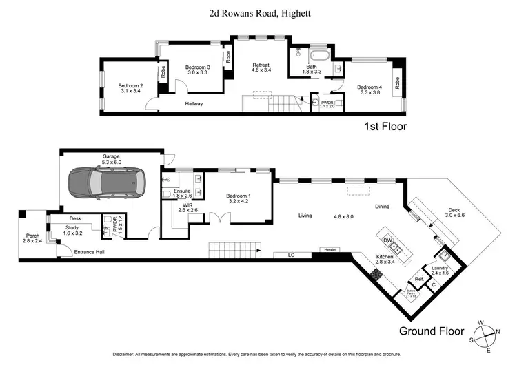 Floorplan of Homely house listing, 2D Rowans Road, Highett VIC 3190