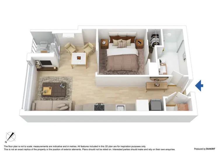 Floorplan of Homely apartment listing, 2503/11 Rose Lane, Melbourne VIC 3000