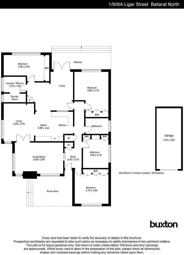 Floorplan of Homely house listing, 1/906A Ligar Street, Soldiers Hill VIC 3350