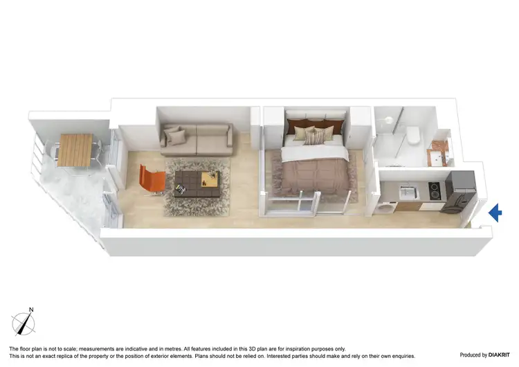 Floorplan of Homely apartment listing, 506/53 Batman Street, West Melbourne VIC 3003