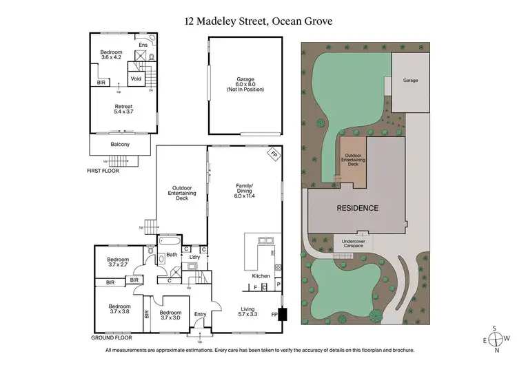 Floorplan of Homely house listing, 12 Madeley Street, Ocean Grove VIC 3226