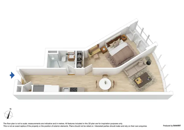 Floorplan of Homely apartment listing, 2710/105 Clarendon Street, Southbank VIC 3006