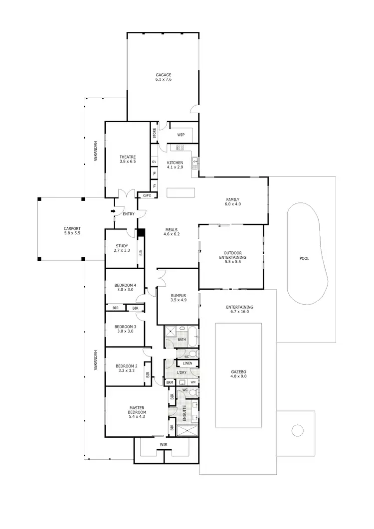 Floorplan of Homely house listing, 3 Cavallo Cres, Hidden Valley VIC 3756