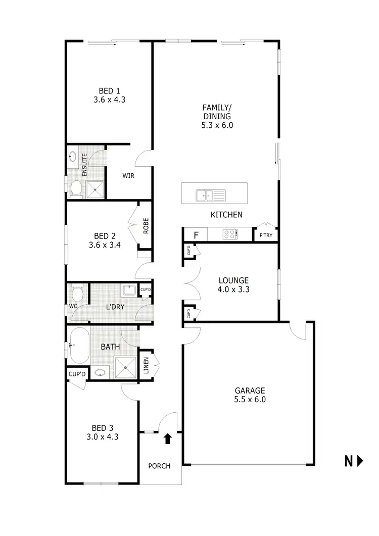 Floorplan of Homely house listing, 3 Northview Road, Kilmore VIC 3764