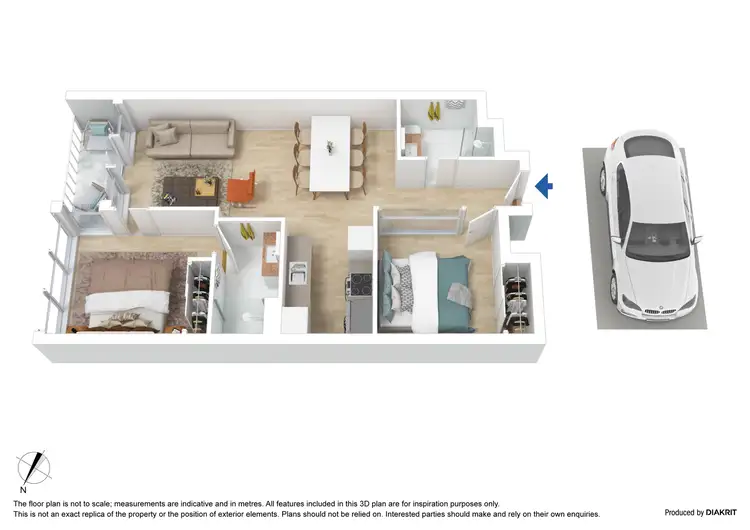 Floorplan of Homely apartment listing, 2511/618 Lonsdale Street, Melbourne VIC 3000