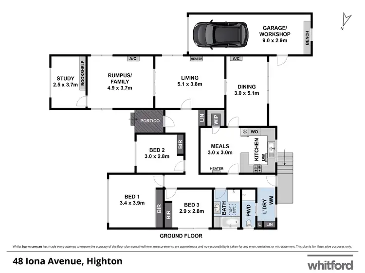 Floorplan of Homely house listing, 48 Iona Avenue, Highton VIC 3216