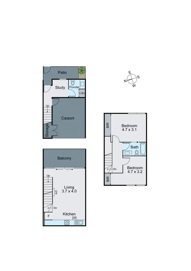 Floorplan of Homely townhouse listing, 4 Magnolia Walk, Burwood VIC 3125