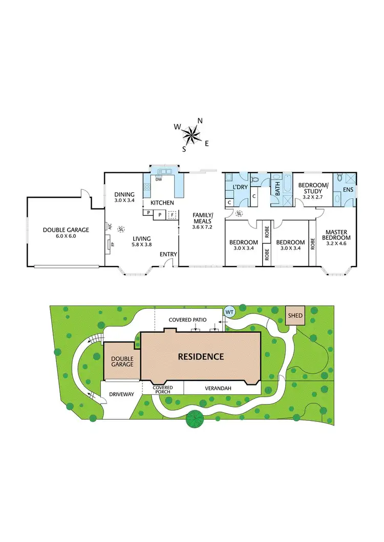 Floorplan of Homely house listing, 1 Pickwood Rise, Research VIC 3095