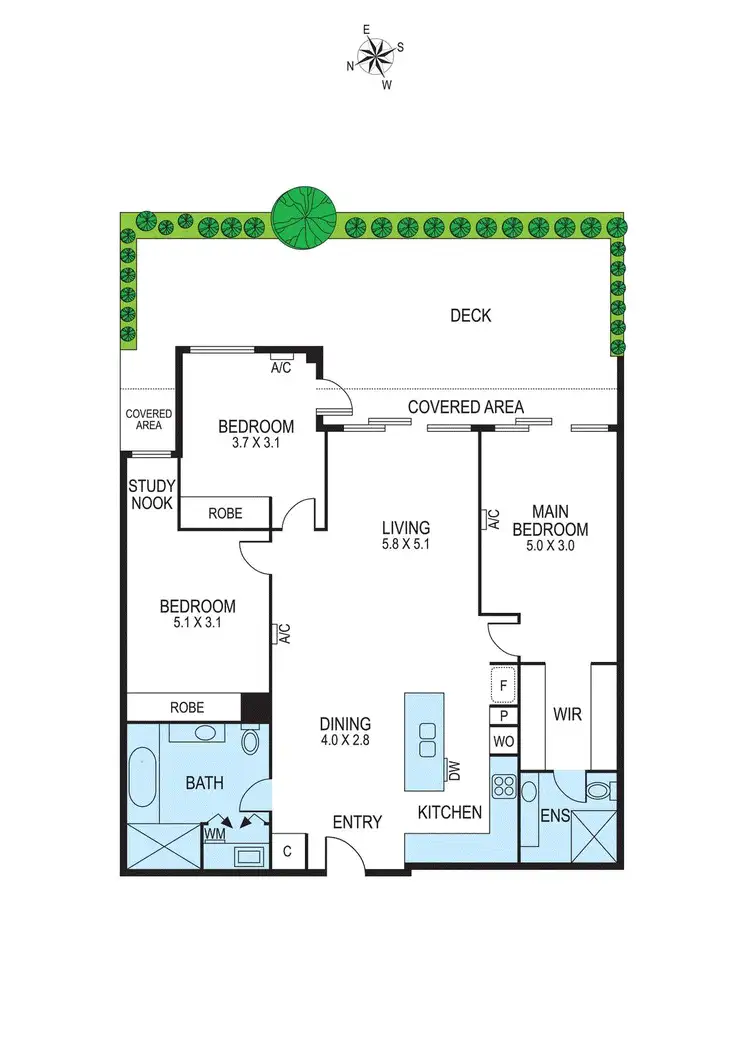 Floorplan of Homely apartment listing, 6/22 Bent Street, Bentleigh VIC 3204
