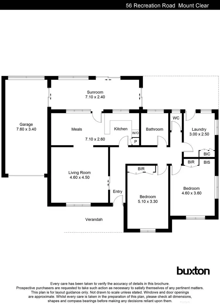 Floorplan of Homely house listing, 56 Recreation Road, Mount Clear VIC 3350