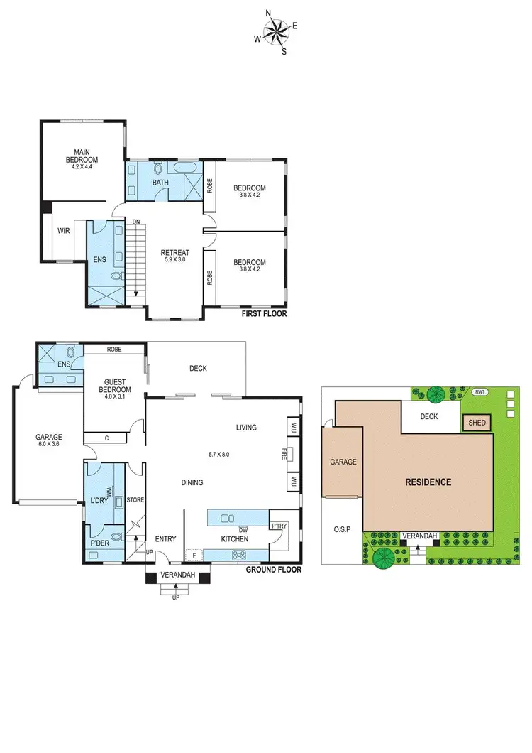 Floorplan of Homely townhouse listing, 1a Neville Street, Bentleigh VIC 3204