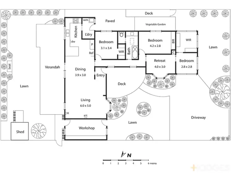 Floorplan of Homely house listing, 53 Larnook Crescent, Aspendale VIC 3195