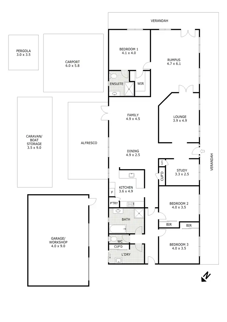 Floorplan of Homely house listing, 24 Heritage Drive, Broadford VIC 3658