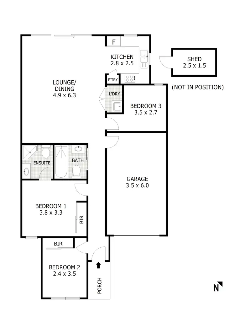 Floorplan of Homely house listing, 3 Fortitude Avenue, Beveridge VIC 3753