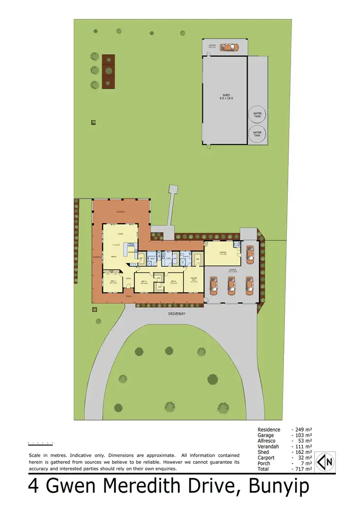 Floorplan of Homely house listing, 4 Gwen Meredith Drive, Bunyip VIC 3815