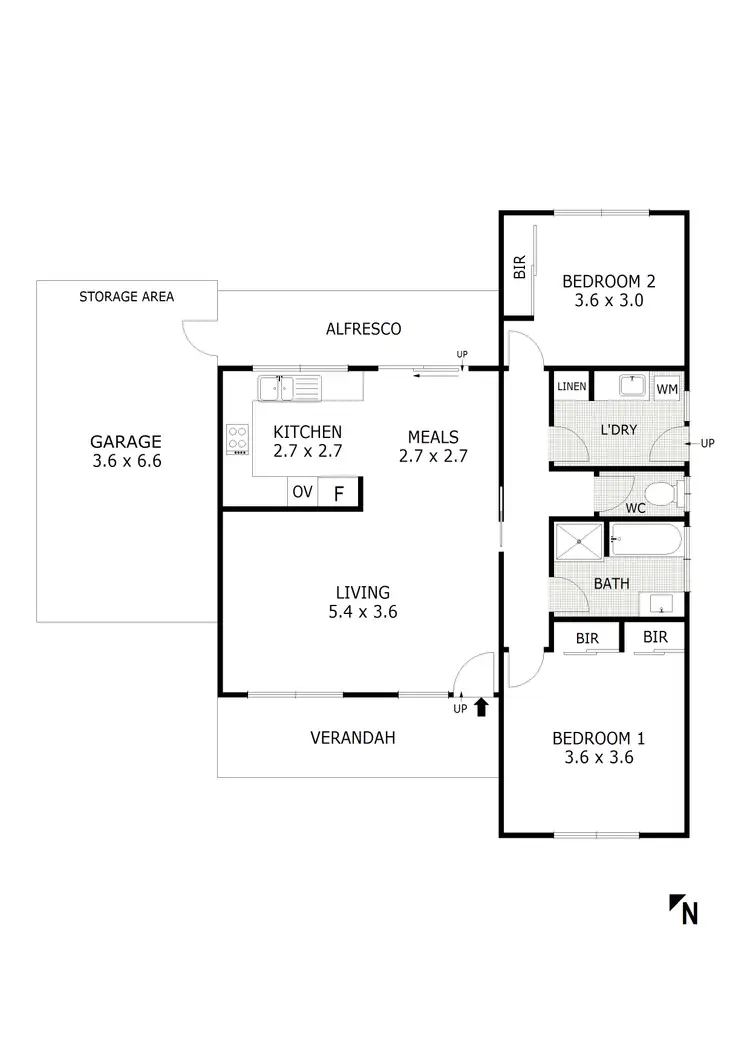 Floorplan of Homely unit listing, 3/18 Dudley Street, Wallan VIC 3756