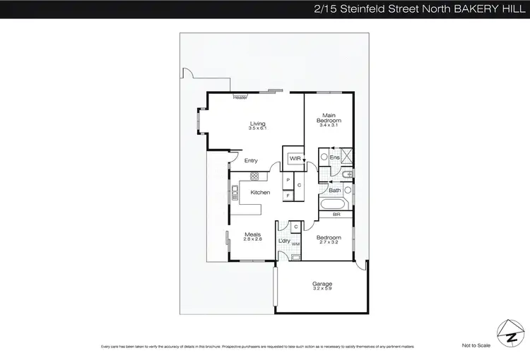 Floorplan of Homely house listing, 2/15 Steinfeld Street, Bakery Hill VIC 3350