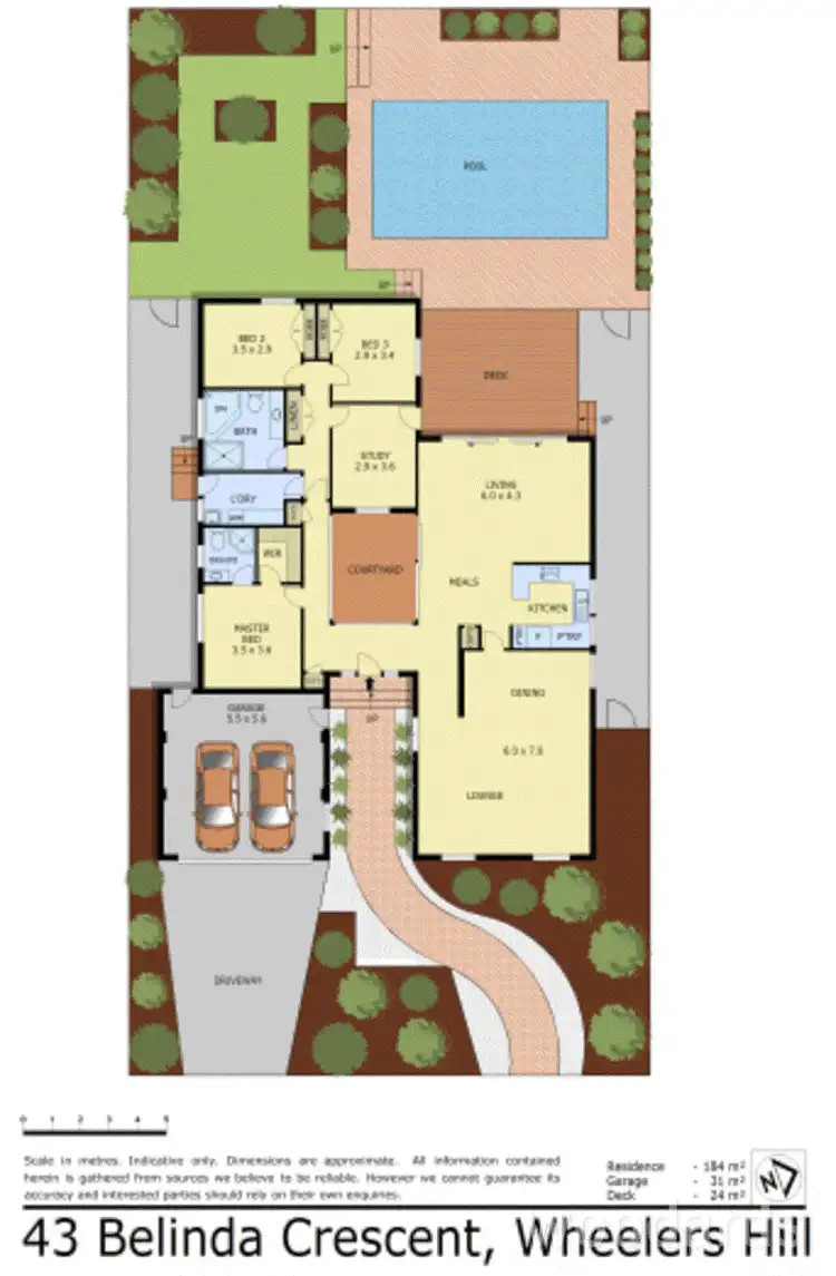 Floorplan of Homely house listing, 43 Belinda Crescent, Wheelers Hill VIC 3150