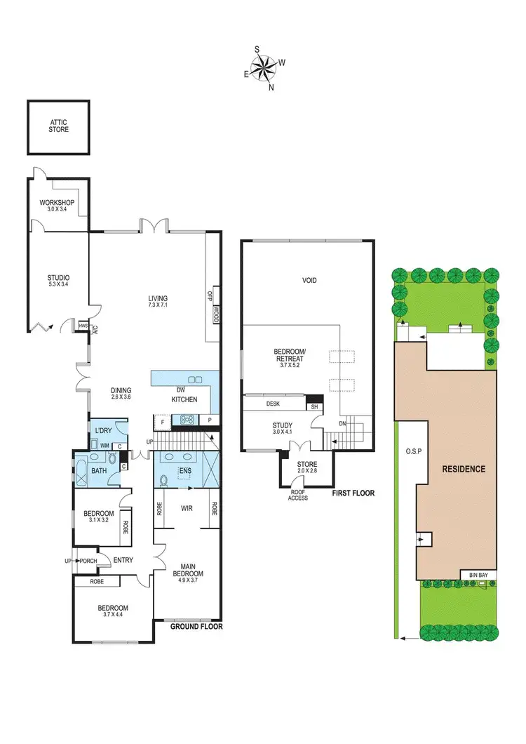 Floorplan of Homely house listing, 10 Bevan Street, Ormond VIC 3204