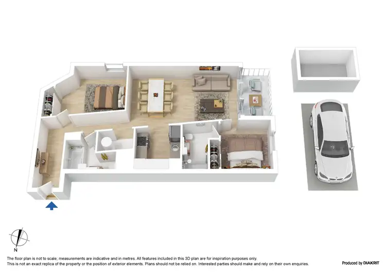 Floorplan of Homely apartment listing, 609/539 St Kilda Road, Melbourne VIC 3004