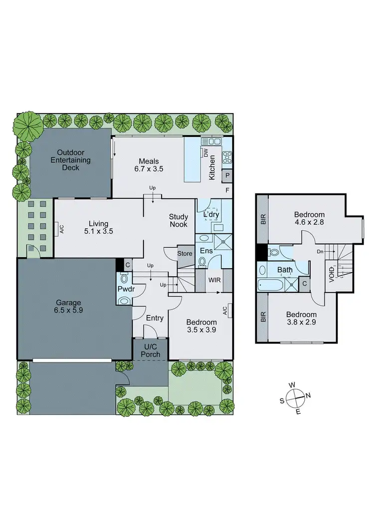 Floorplan of Homely townhouse listing, 2A Pheasant Street, Burwood VIC 3125