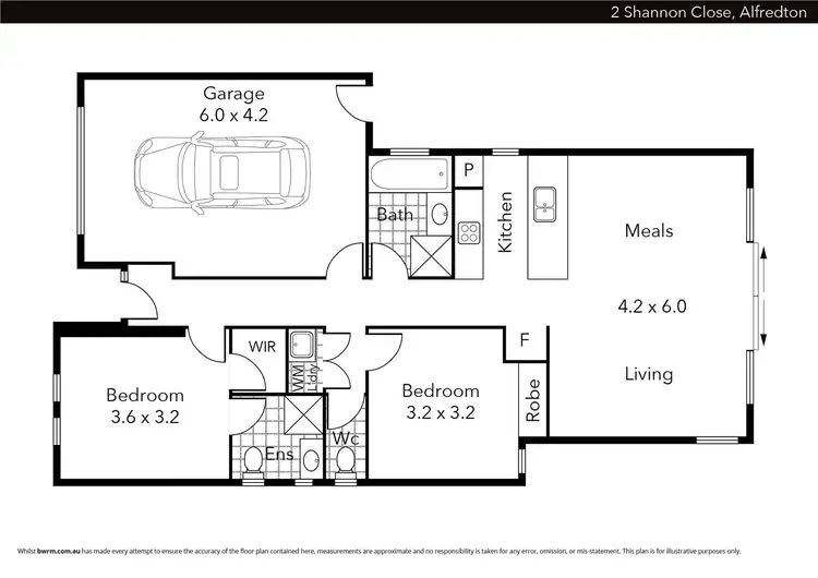 Floorplan of Homely house listing, 2 Shannon Close, Alfredton VIC 3350