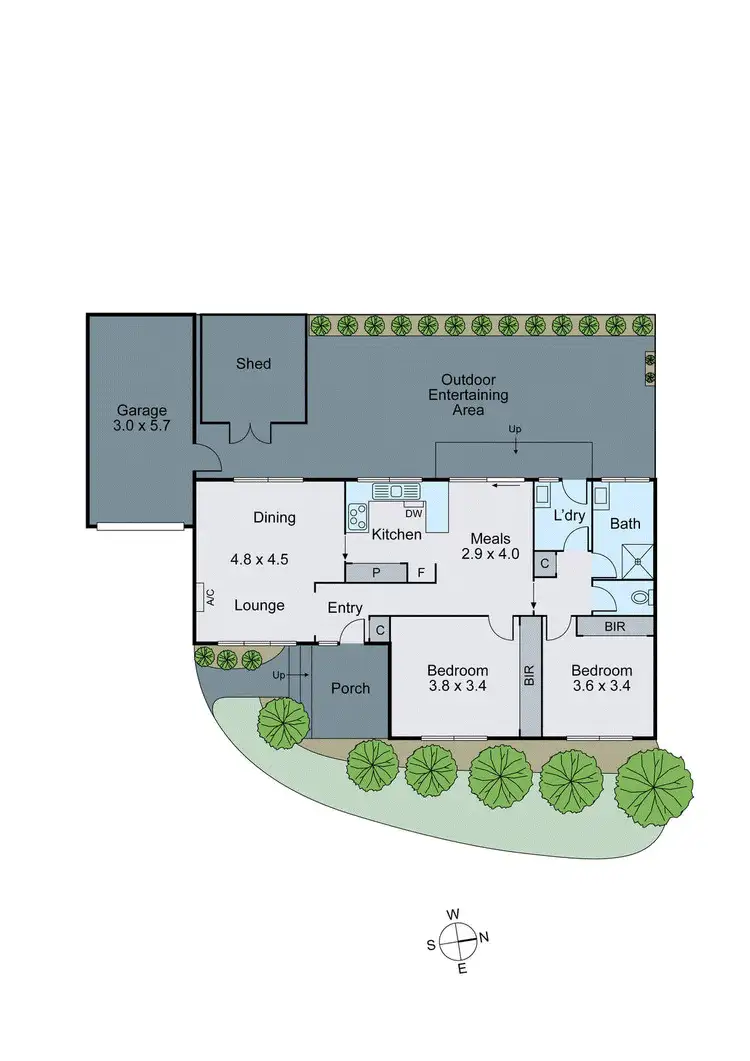 Floorplan of Homely unit listing, 2/9 May Park Avenue, Ashwood VIC 3147
