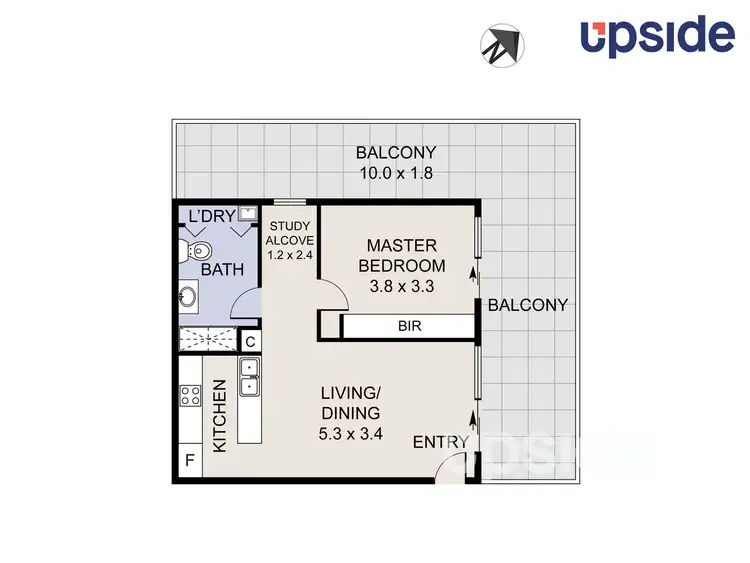 Floorplan of Homely unit listing, 14/101 Kinloch Circuit, Bruce ACT 2617