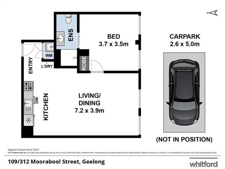 Floorplan of Homely apartment listing, 109/312 Moorabool Street, Geelong VIC 3220
