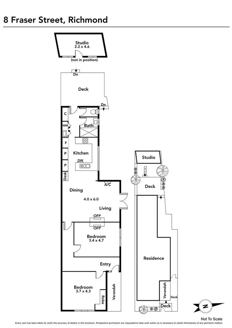 Floorplan of Homely house listing, 8 Fraser Street, Richmond VIC 3121