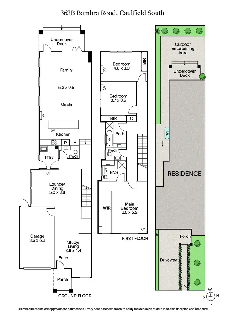 Floorplan of Homely townhouse listing, 363B Bambra Road, Caulfield South VIC 3162