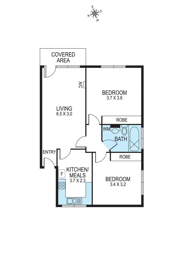 Floorplan of Homely apartment listing, 4/74 Bendigo Avenue, Bentleigh VIC 3204