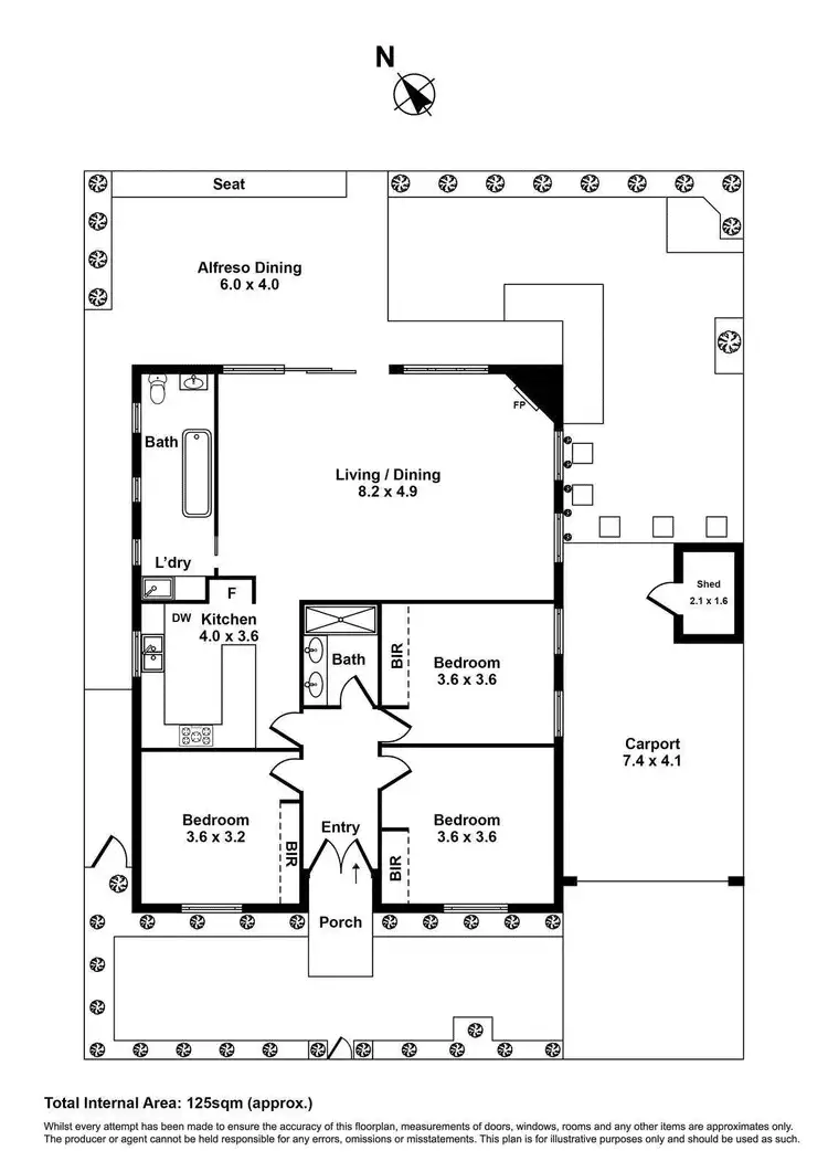 Floorplan of Homely house listing, 22 Madden Street, Maidstone VIC 3012