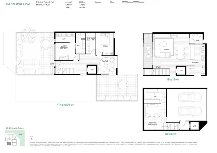 Floorplan of Homely townhouse listing, 6/28 King Street, Balwyn VIC 3103