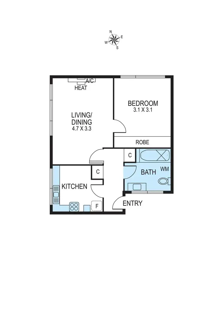 Floorplan of Homely apartment listing, 8/8 Melbourne Street, Murrumbeena VIC 3163