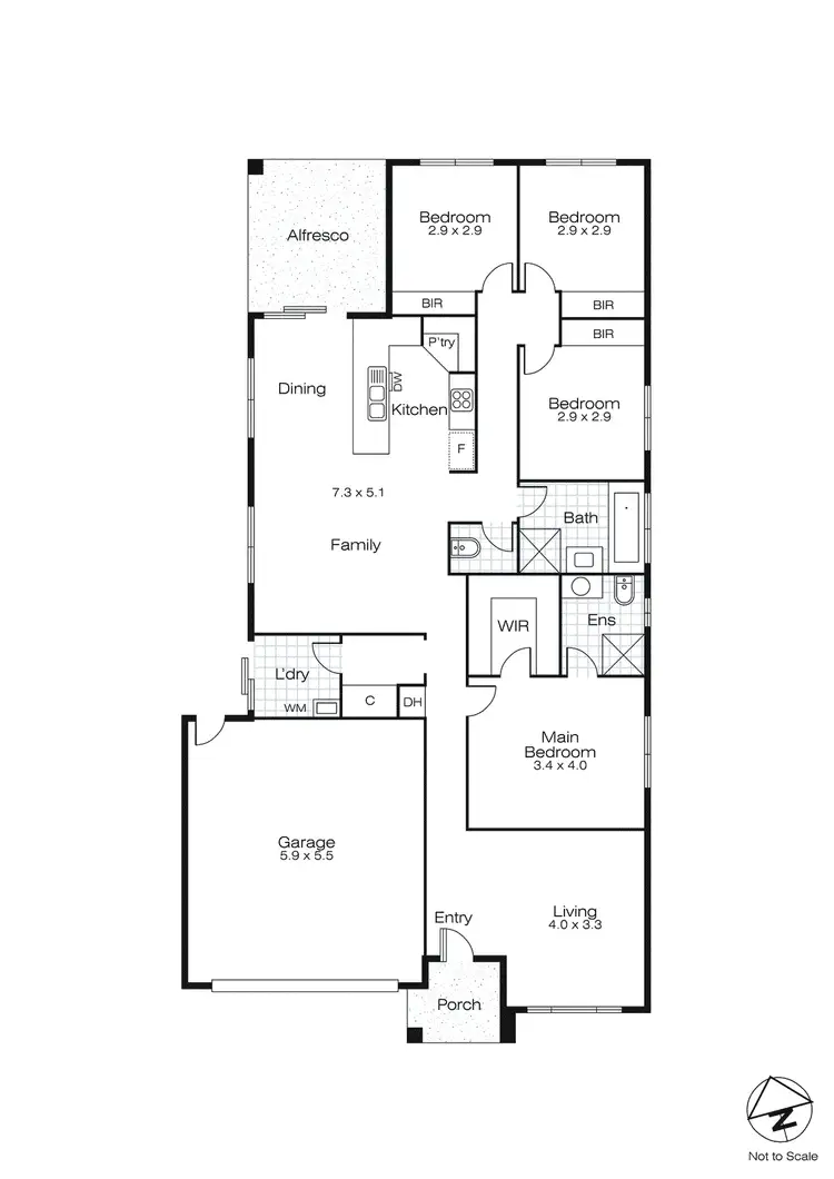 Floorplan of Homely house listing, 7 Capernwary Rise, Miners Rest VIC 3352