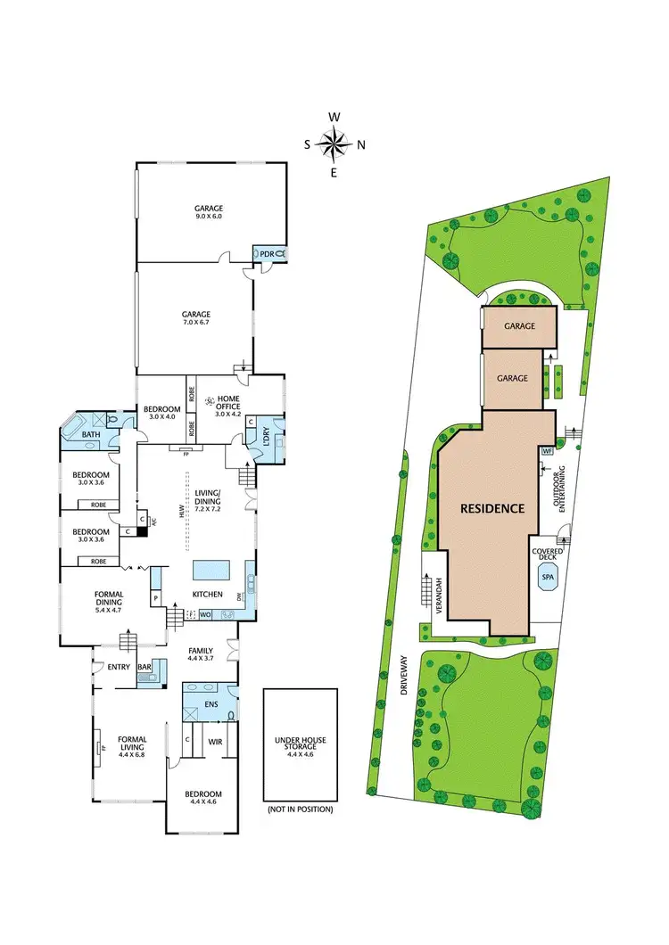 Floorplan of Homely house listing, 71 Maroong Drive, Research VIC 3095