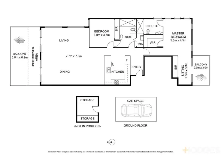 Floorplan of Homely apartment listing, 502/8-10 McLarty Place, Geelong VIC 3220